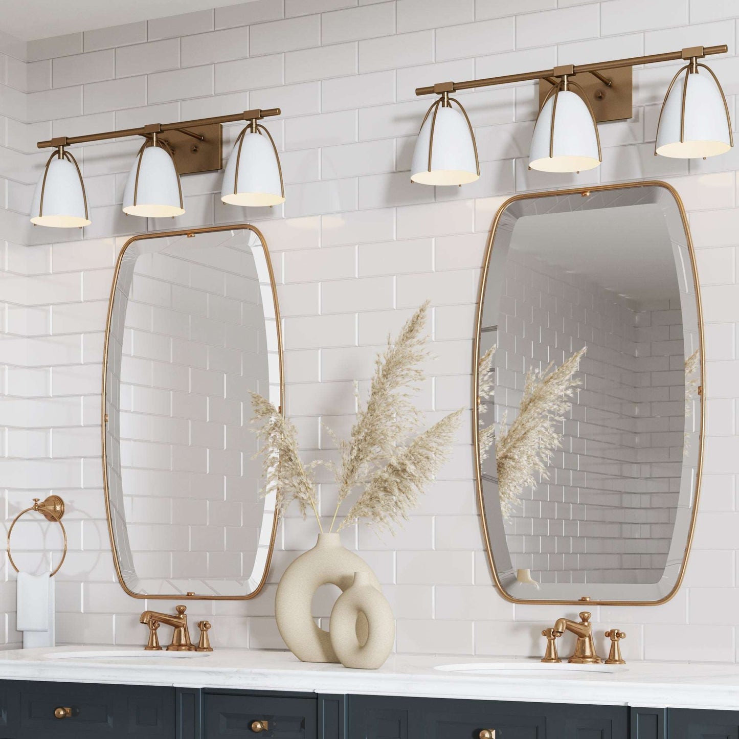 Metal Cage Bathroom Vanity Light