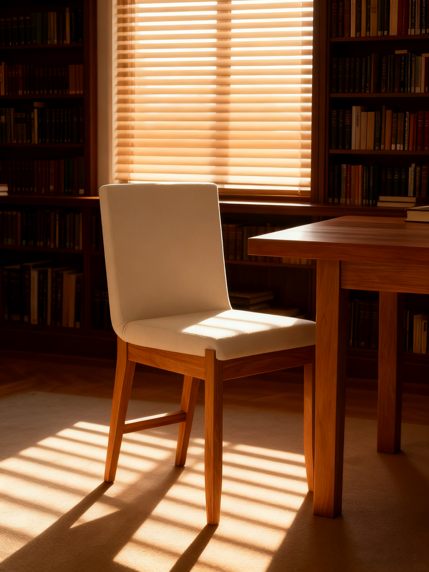Exposed Wood Back Dining Chairs